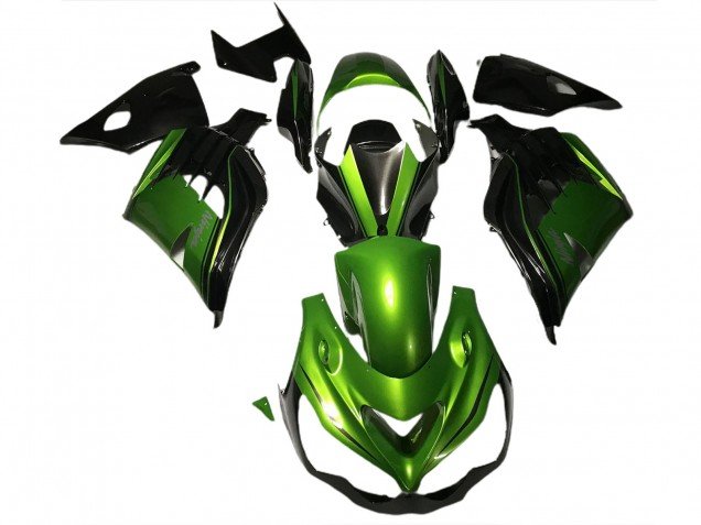 Verde Brillante & Negro 12-21 ZX14R Carenados Moto Verde Brillante & Negro 12-21 ZX14R Carenados Moto