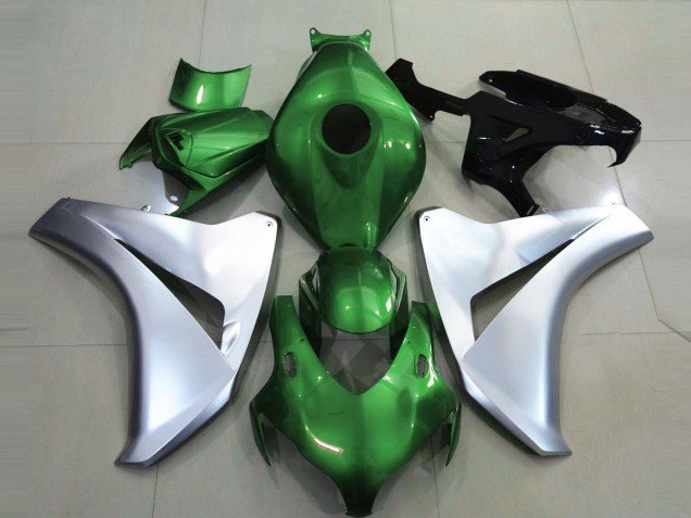 Verde Brillante & Plata 08-11 CBR1000RR Carenados Moto Verde Brillante & Plata 08-11 CBR1000RR Carenados Moto