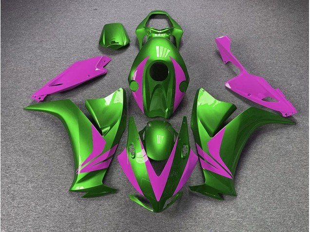 Verde Brillante & Rosa 12-16 CBR1000RR Carenados Moto Verde Brillante & Rosa 12-16 CBR1000RR Carenados Moto