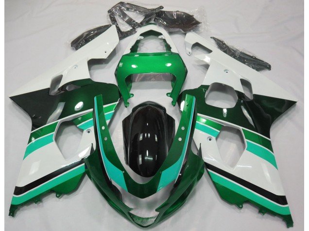 Verde Brillante & Verde 04-05 GSXR 600-750 Carenados Moto Verde Brillante & Verde 04-05 GSXR 600-750 Carenados Moto