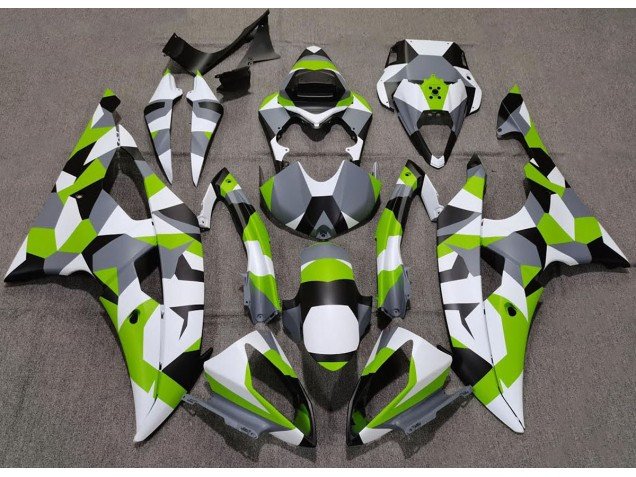 Verde Claro Camuflaje Llanura 08-16 R6 Carenados Moto Verde Claro Camuflaje Llanura 08-16 R6 Carenados Moto
