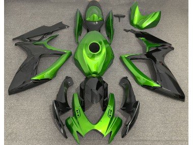 Verde Claro & Negro 06-07 GSXR 600-750 Carenados Moto