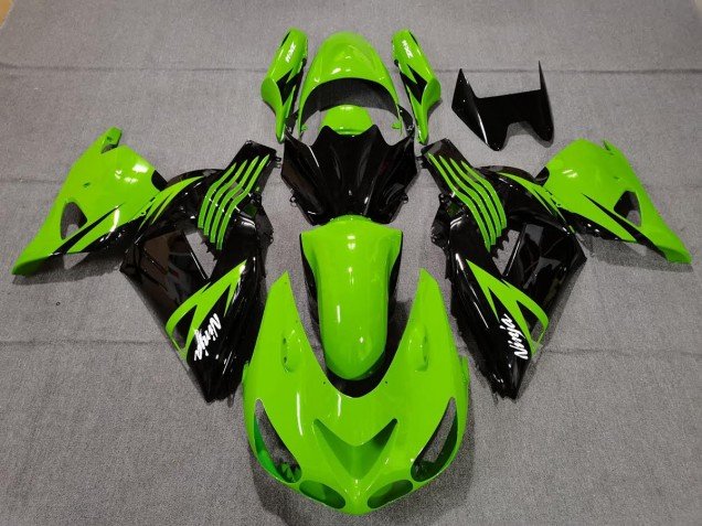 Verde Lima & Negro 06-11 ZX14R Carenados Moto Verde Lima & Negro 06-11 ZX14R Carenados Moto