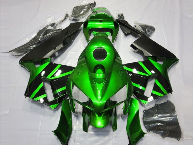 Verde & Negro 05-06 CBR600RR Carenados Moto Verde & Negro 05-06 CBR600RR Carenados Moto