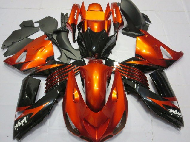 Verde Negro 06-11 ZX14R Carenados Moto Verde Negro 06-11 ZX14R Carenados Moto